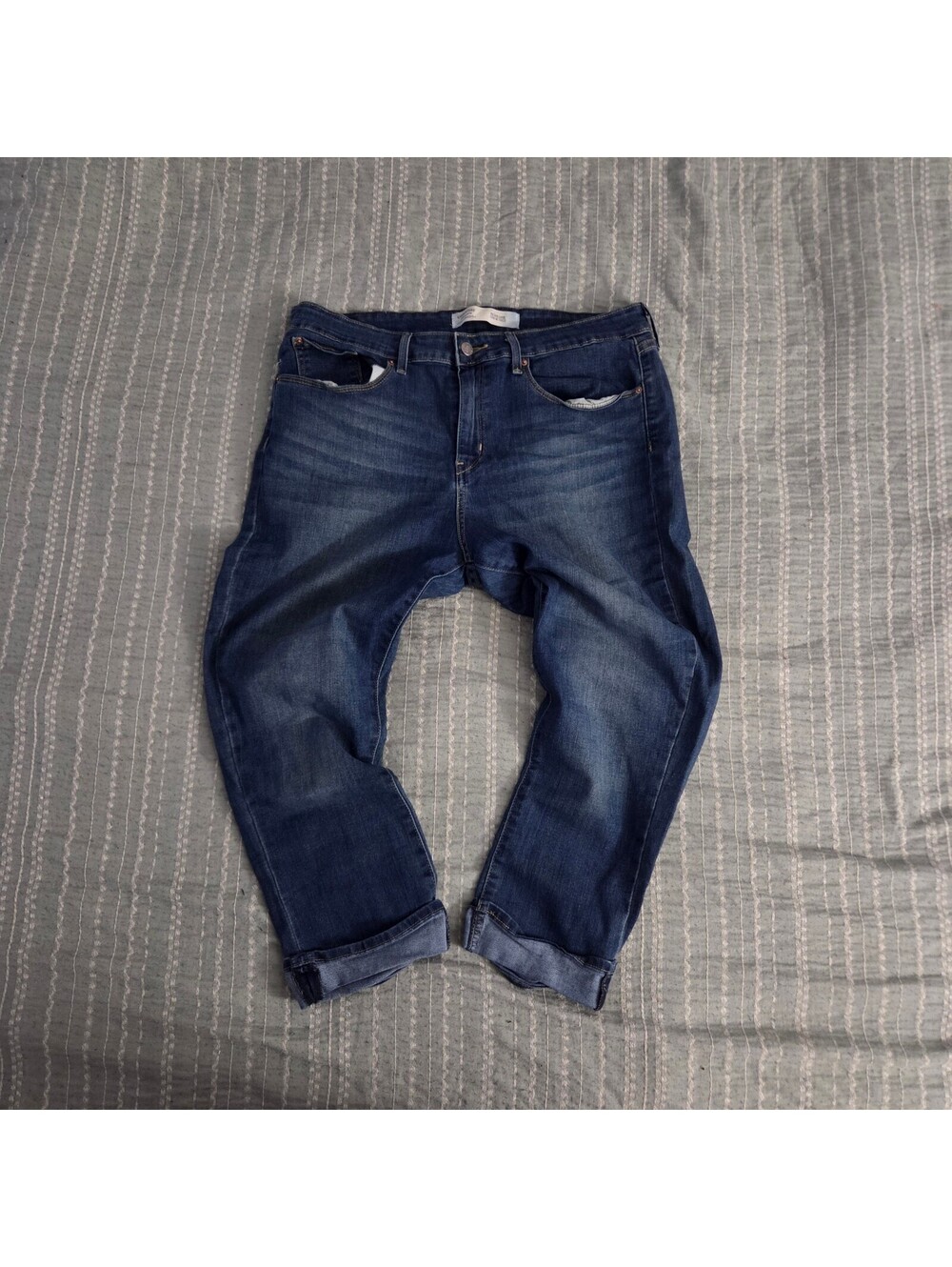 Signature by Levi Strauss dark wash cuffed jeans